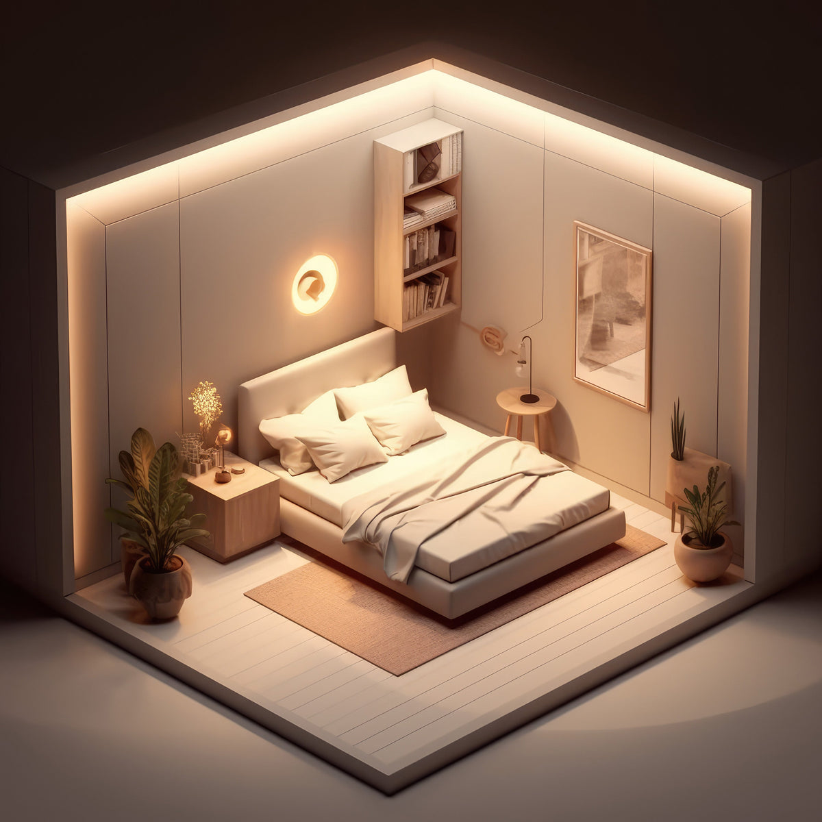 Sehr kleines Schlafzimmer