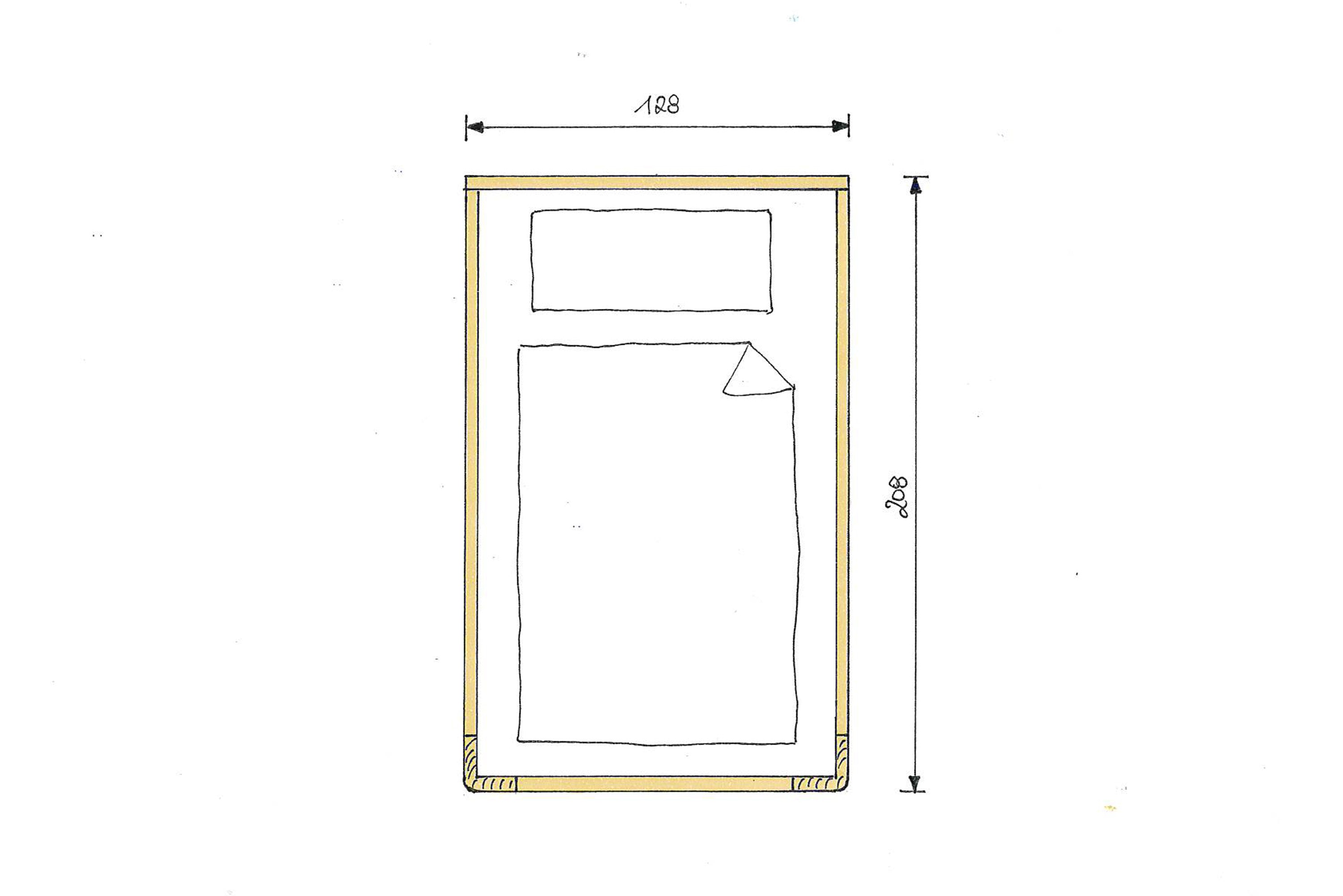 Zirbenholzbett Jugendbett 120x200