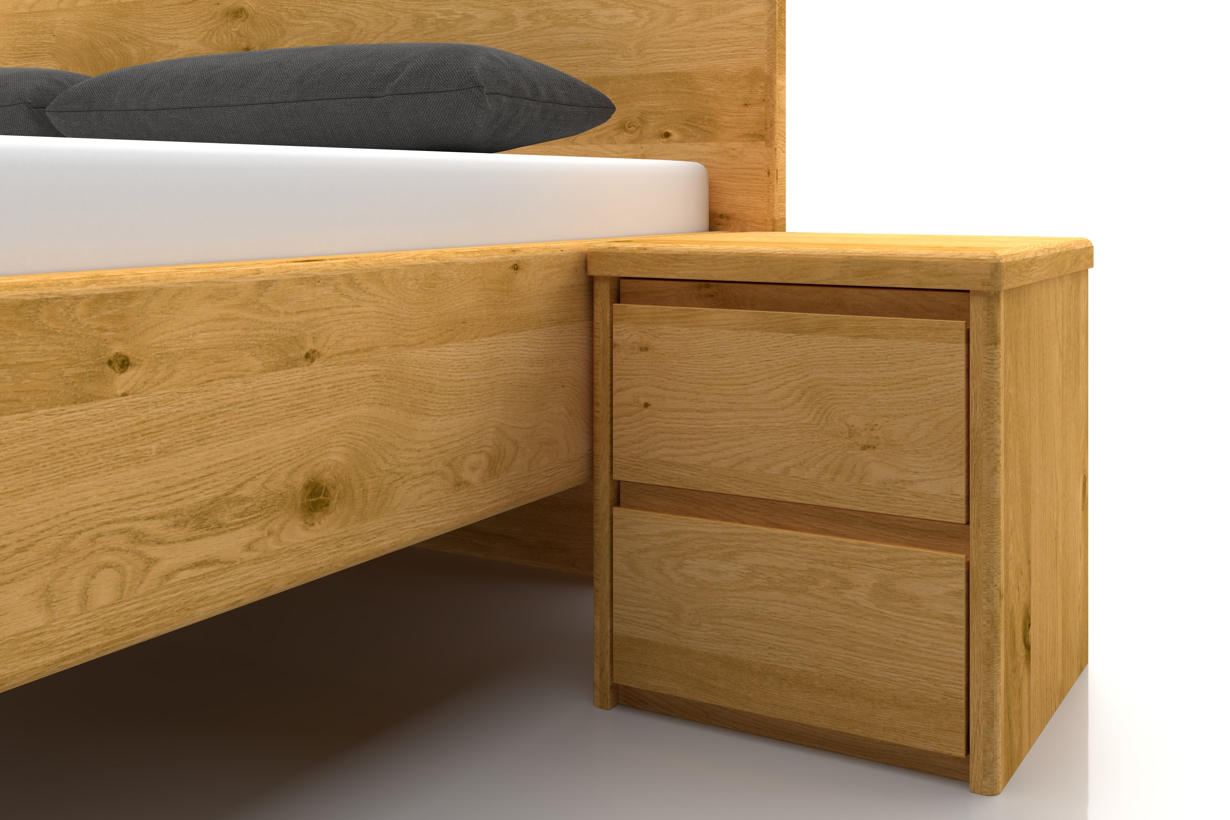 Eichennachttisch Isabella zwei laden