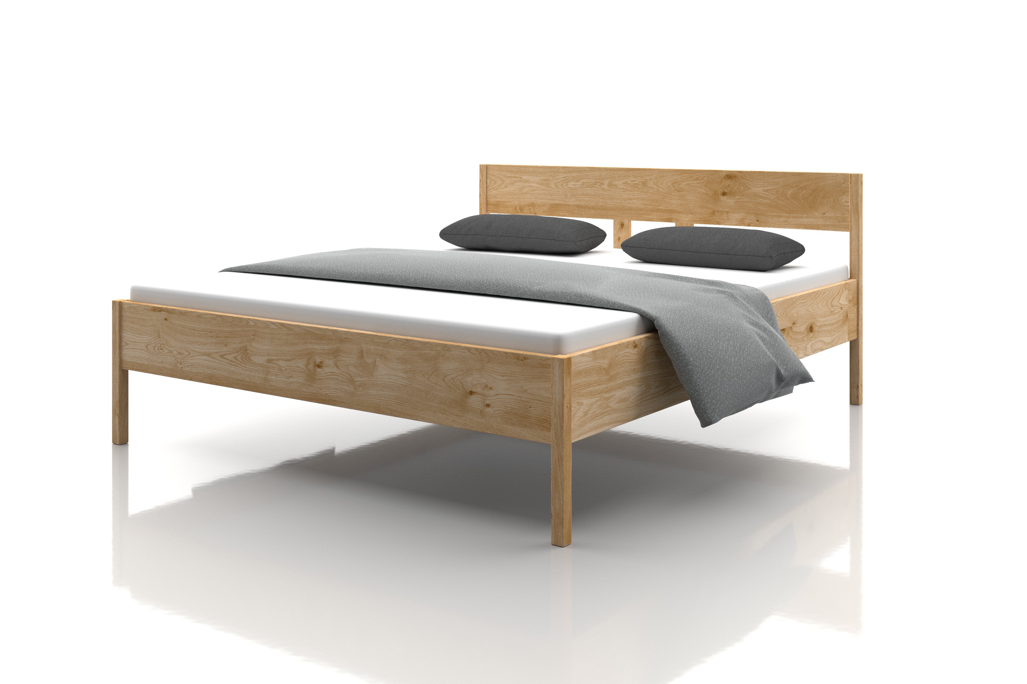 schönes Eichenbett Hell 180x200