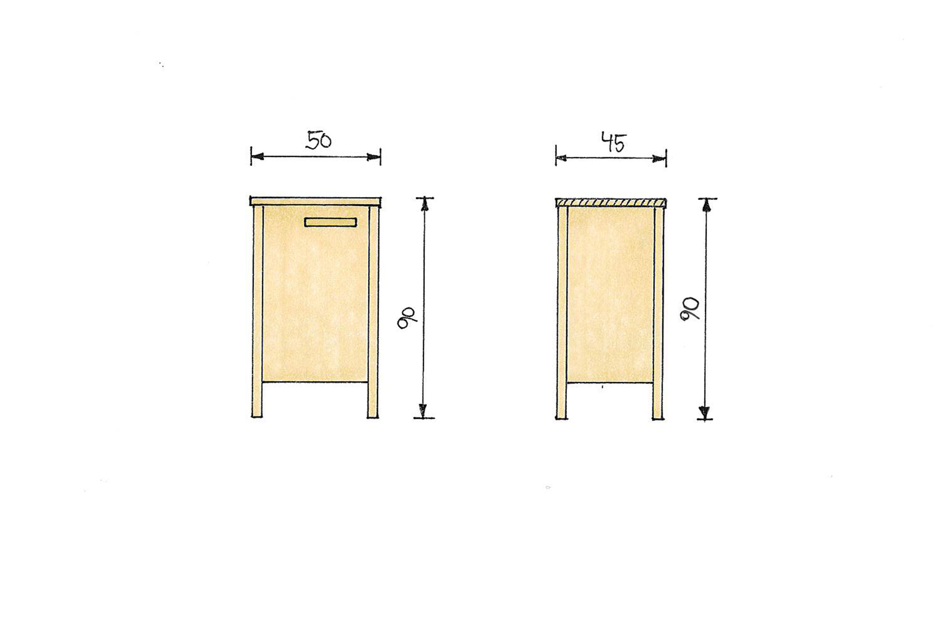 Kommode aus Wildeiche