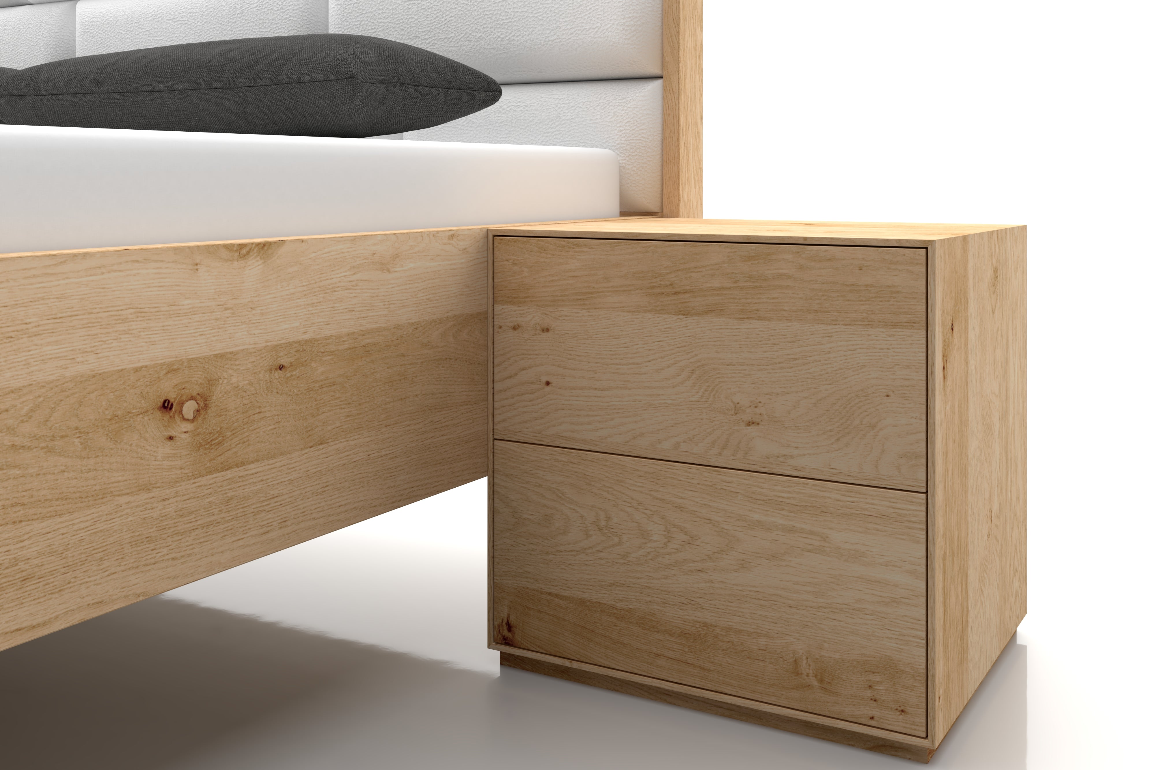 Eichennachttisch Bianco Marina