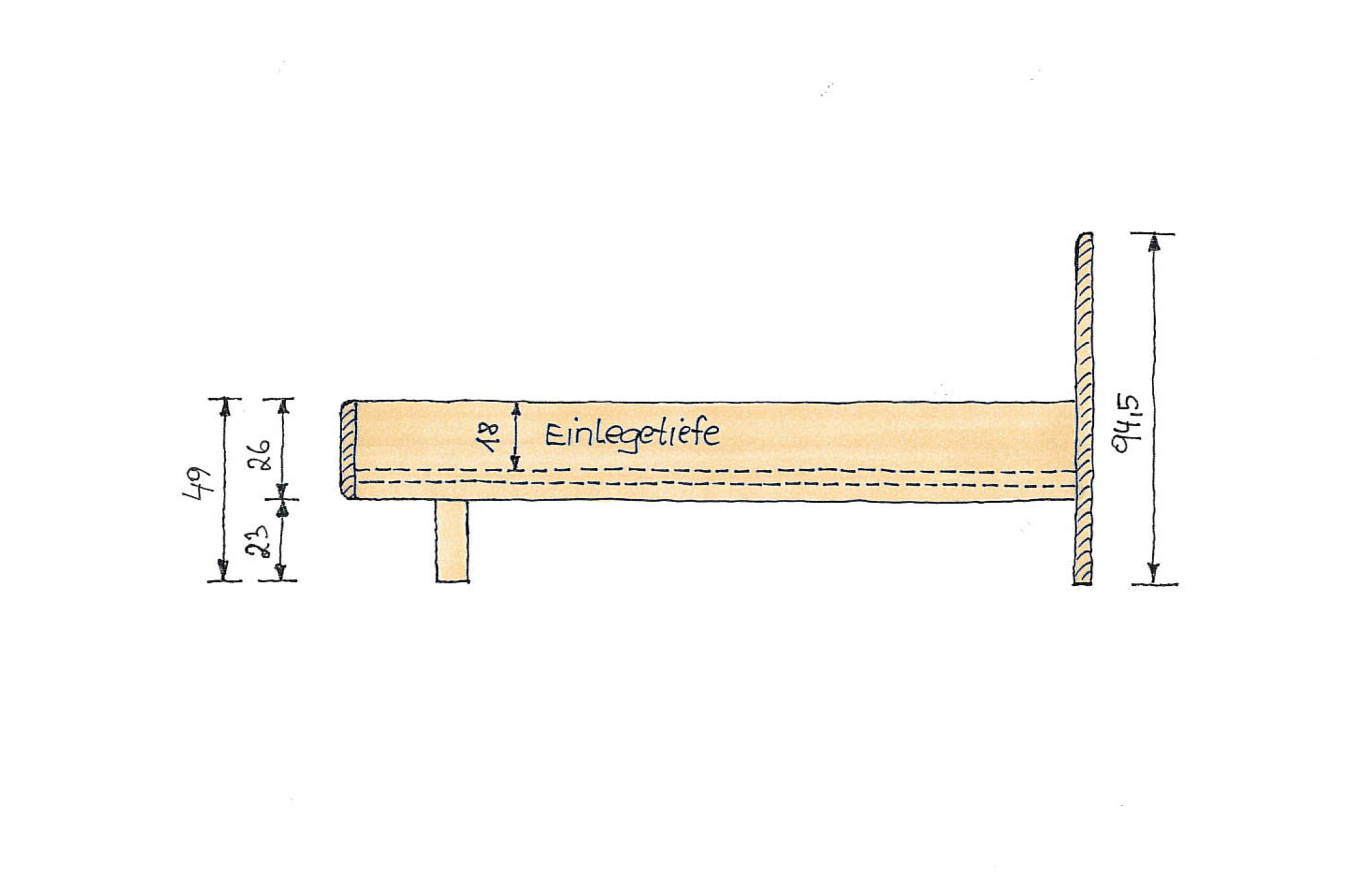 Abmessung buchenbett Isabella