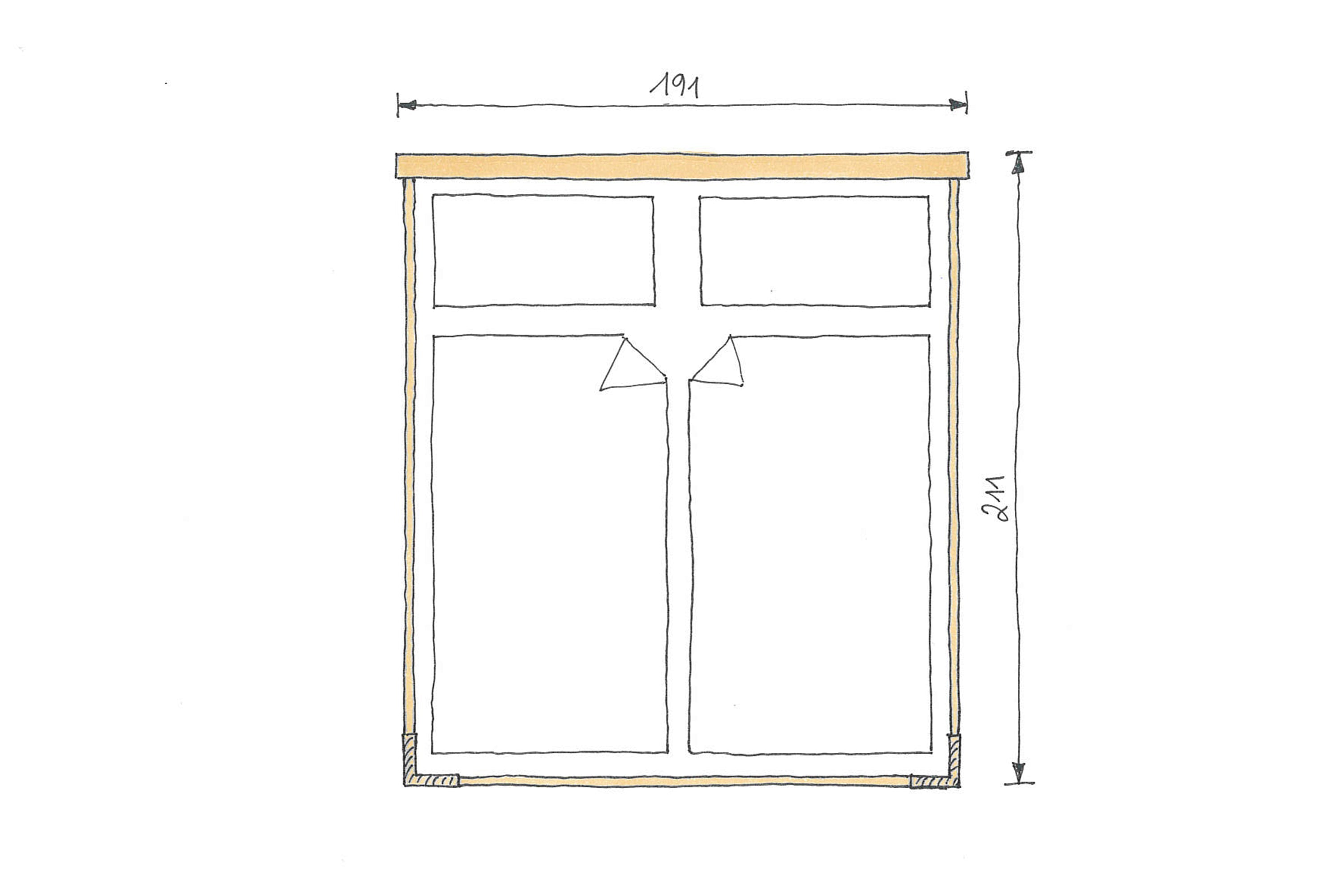 Abmessungen Eichenbett Bianco Marina Echtleder 180x200 cm