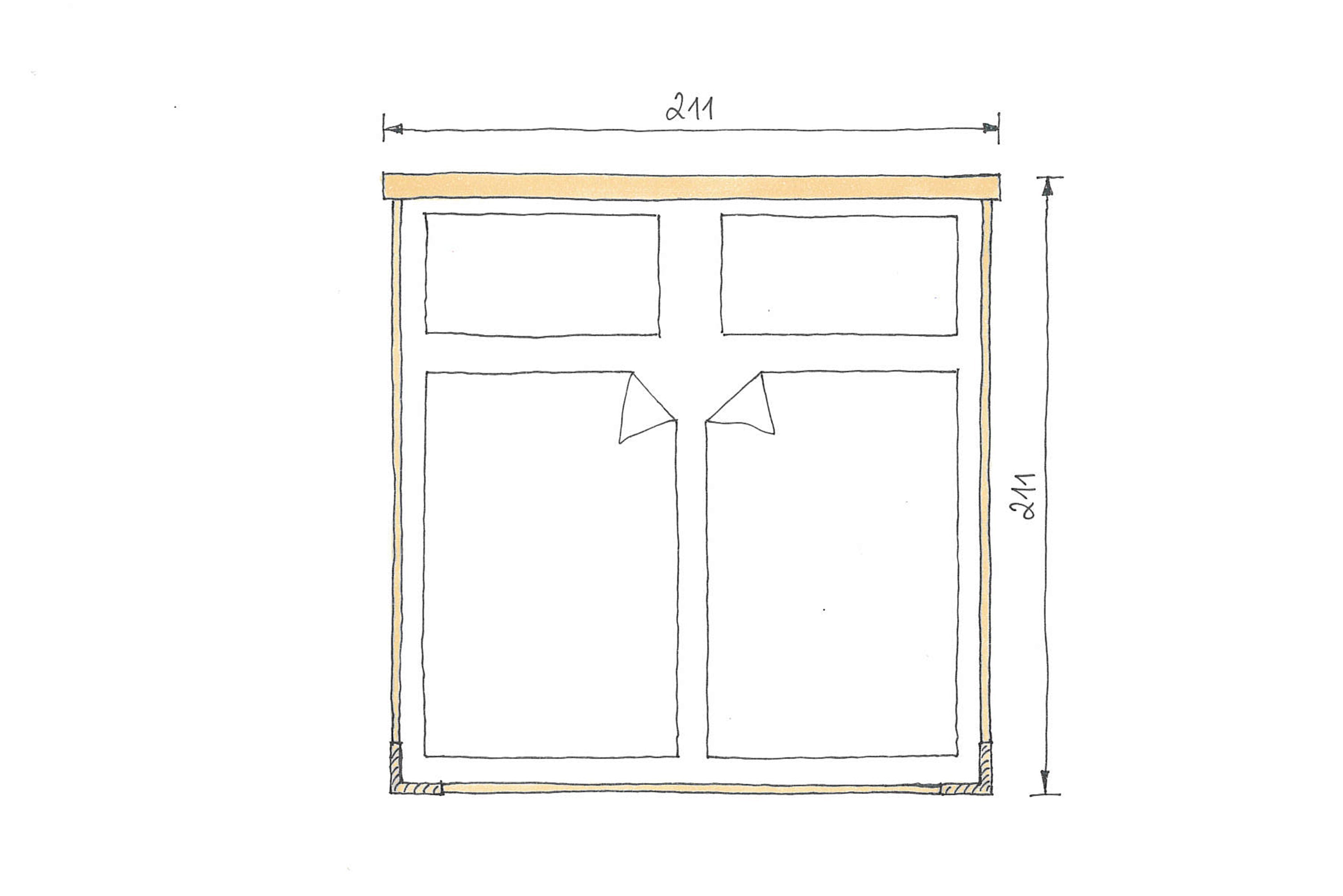Abmessungen Eichenbett Bianco Marina Echtleder 200x200 cm