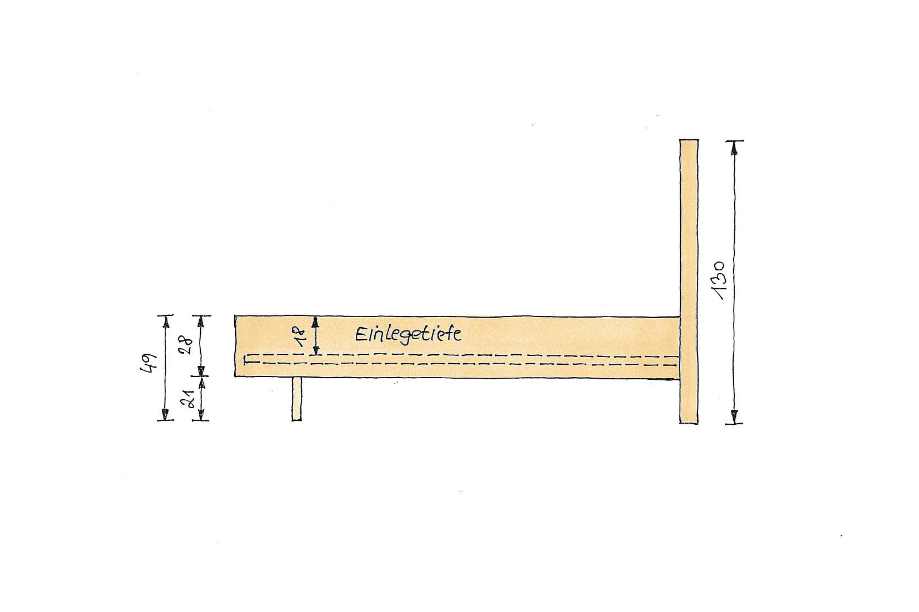 Abmessungen Eichenbett Marina Echtleder