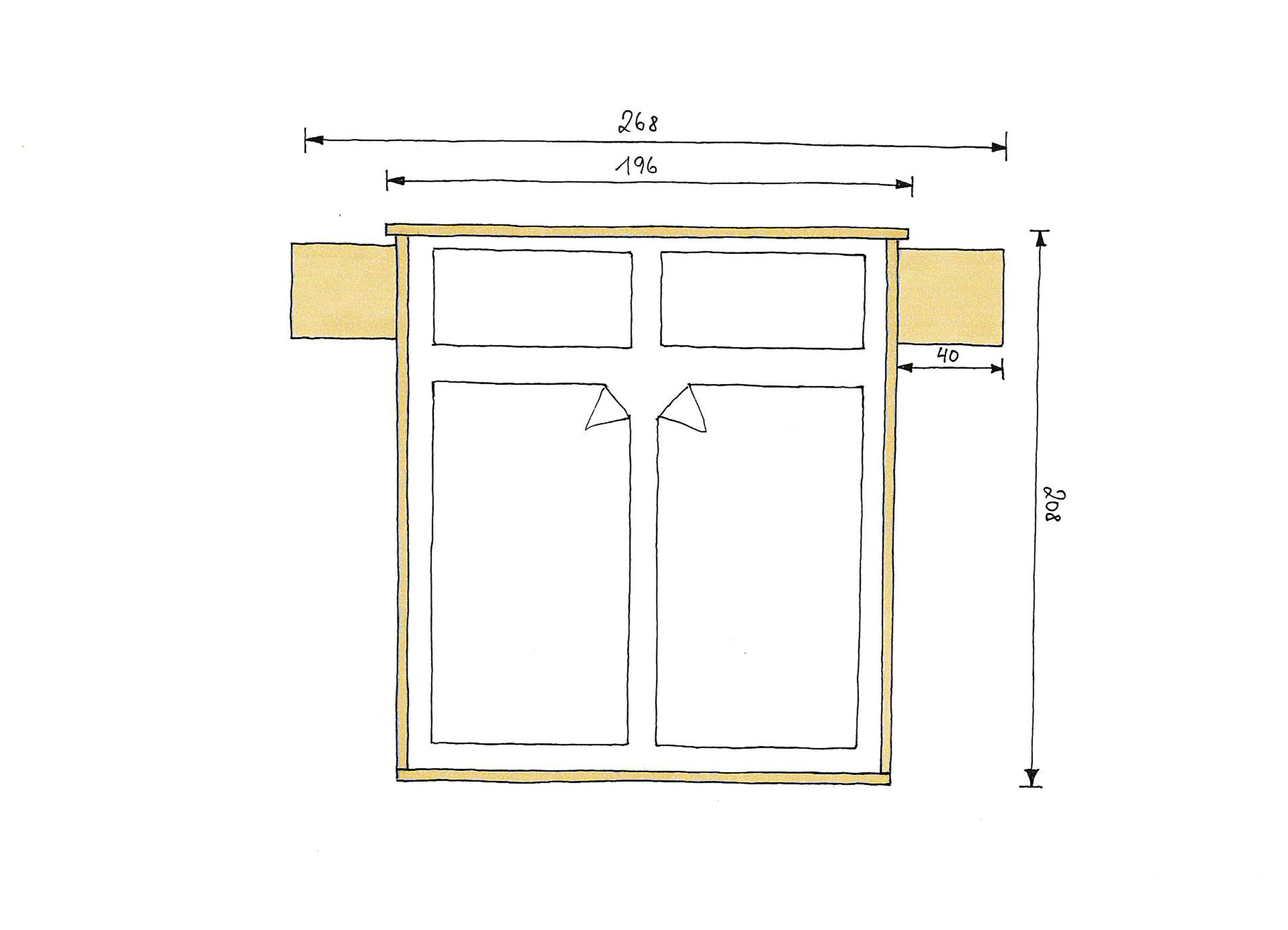 Abmessungen Eichenbett Mia Maxi XL 180x200cm