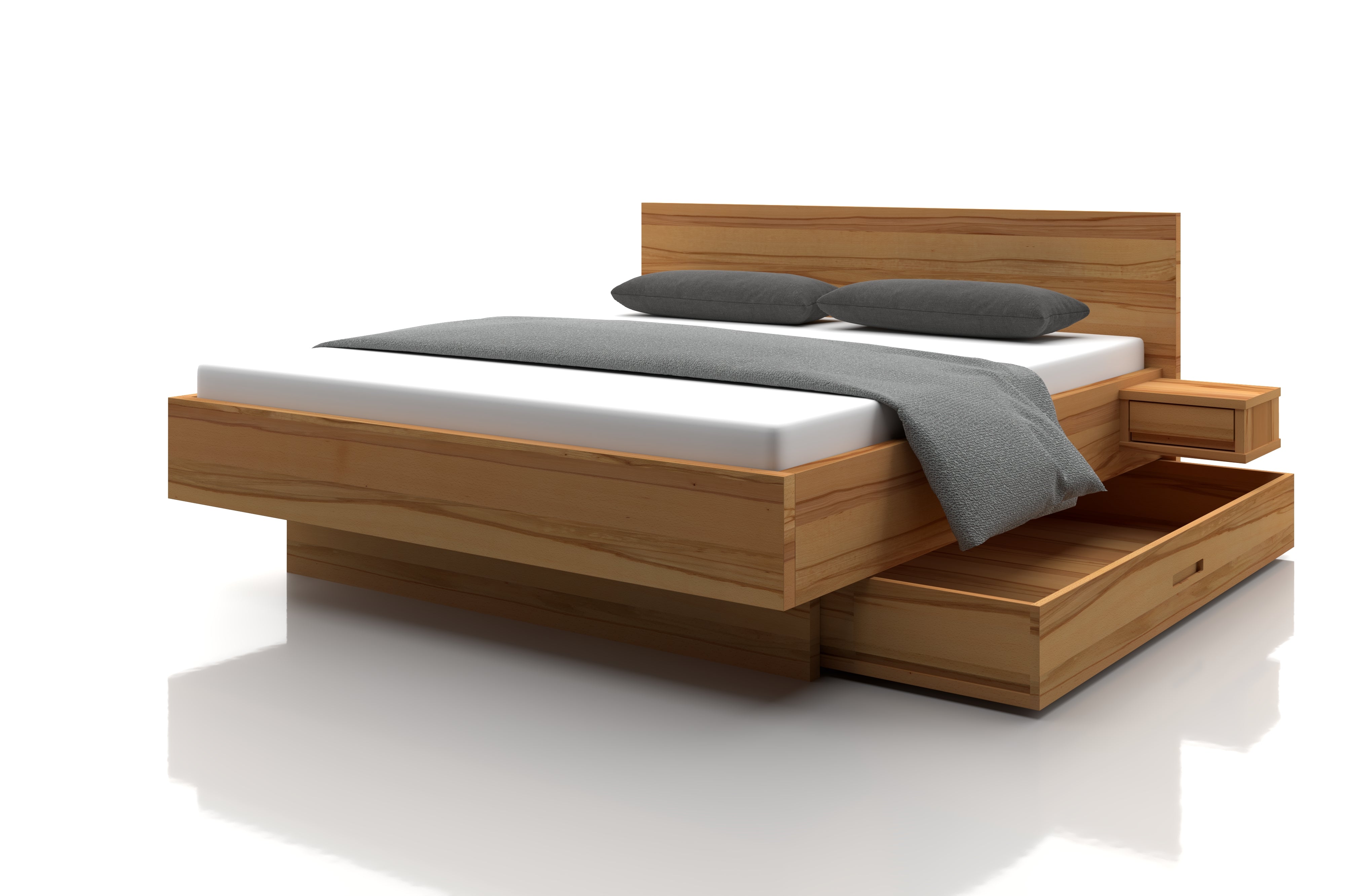 Buchenbett mit Schubladen