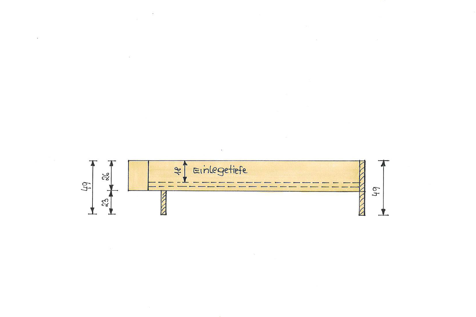 Seitenansicht Zirbenbett