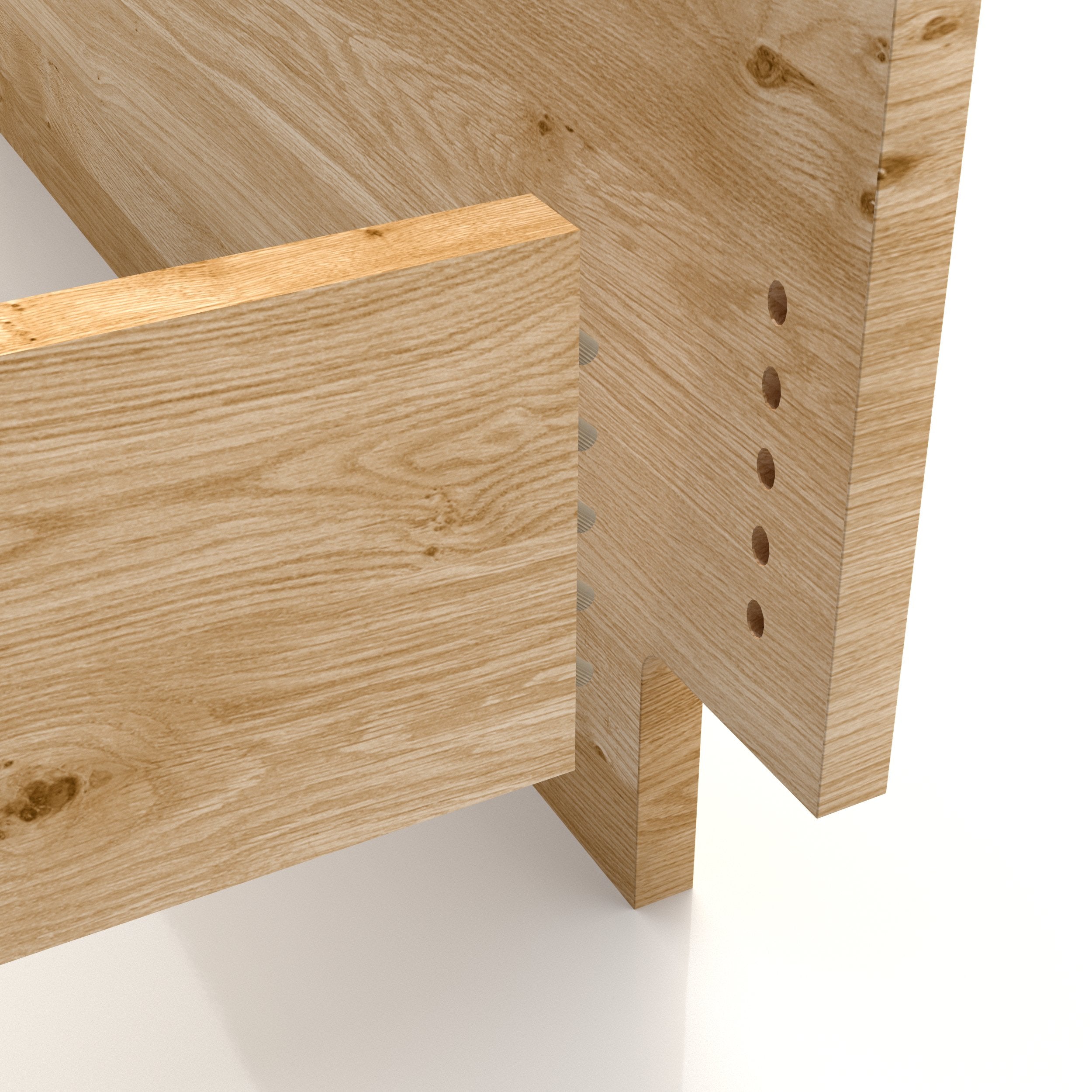 Eichenbett Nora Maxi (180cm)