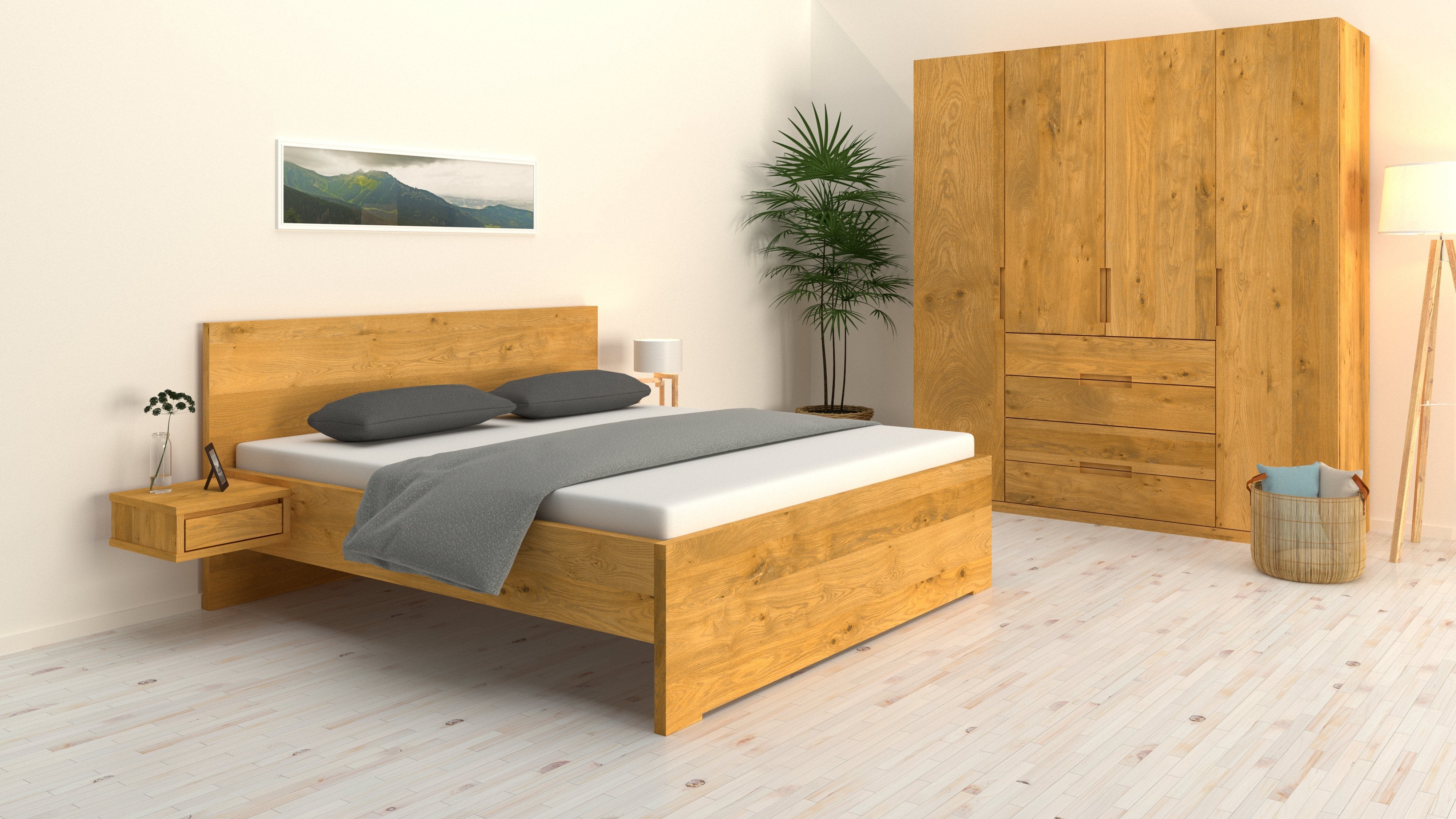 Asteichen Schlafzimmer mit Bett Mia von Kuttin 