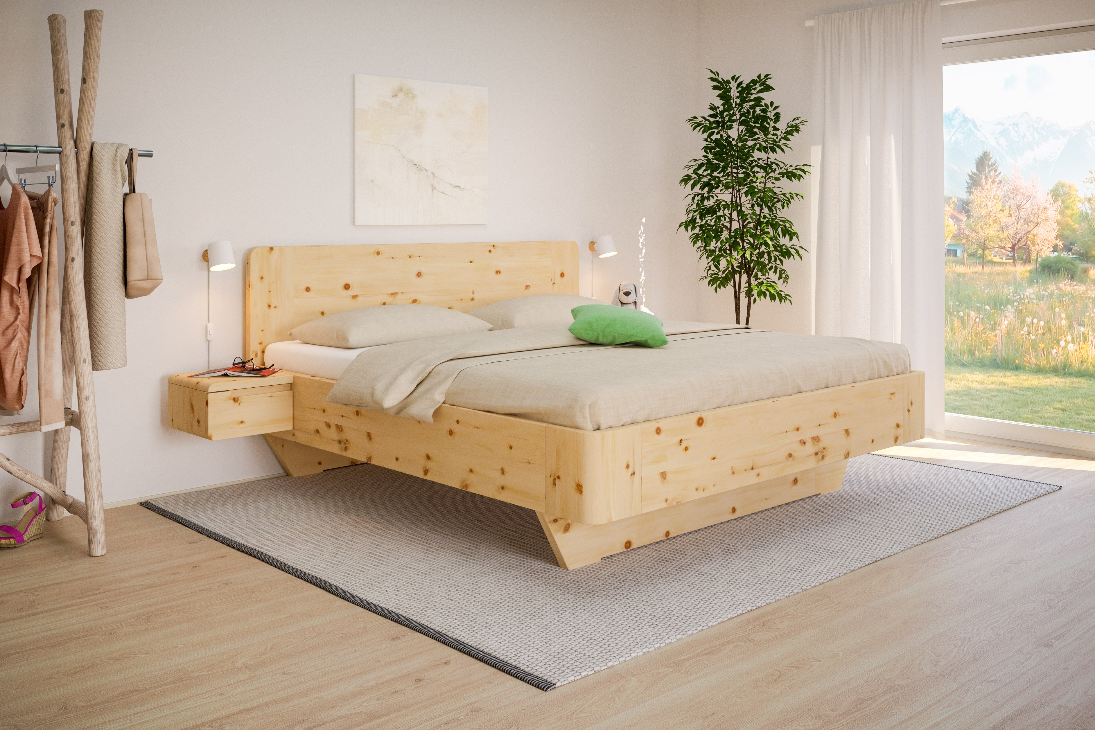 Zirbenbett 180x200