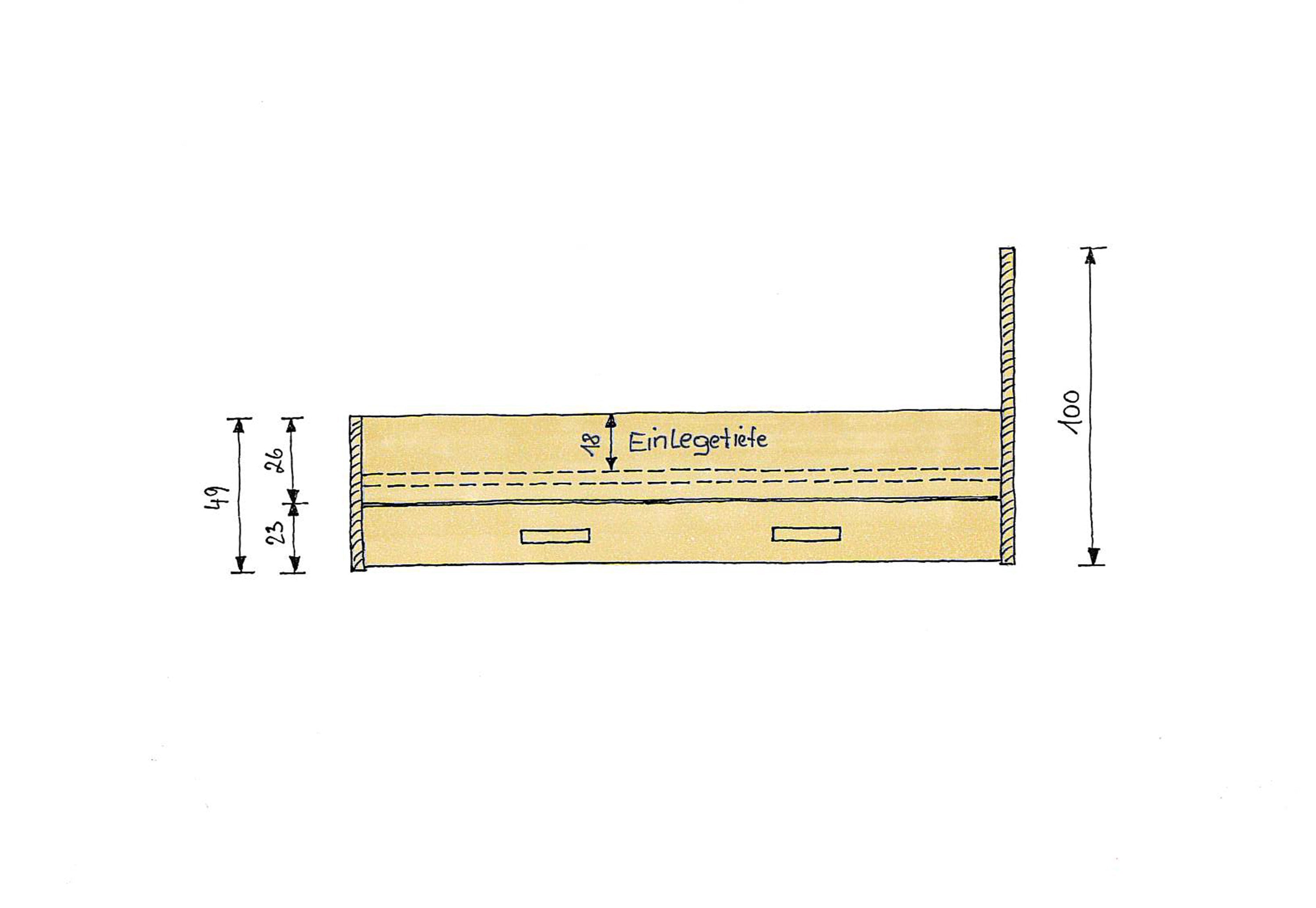 Abmessungen Eichenbett Mia Maxi XL 