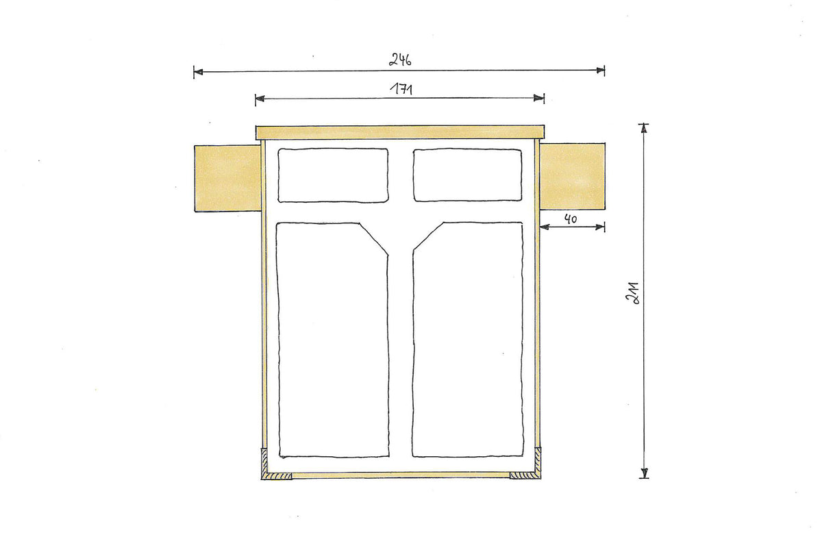 Zirbenbett Marina Maxi