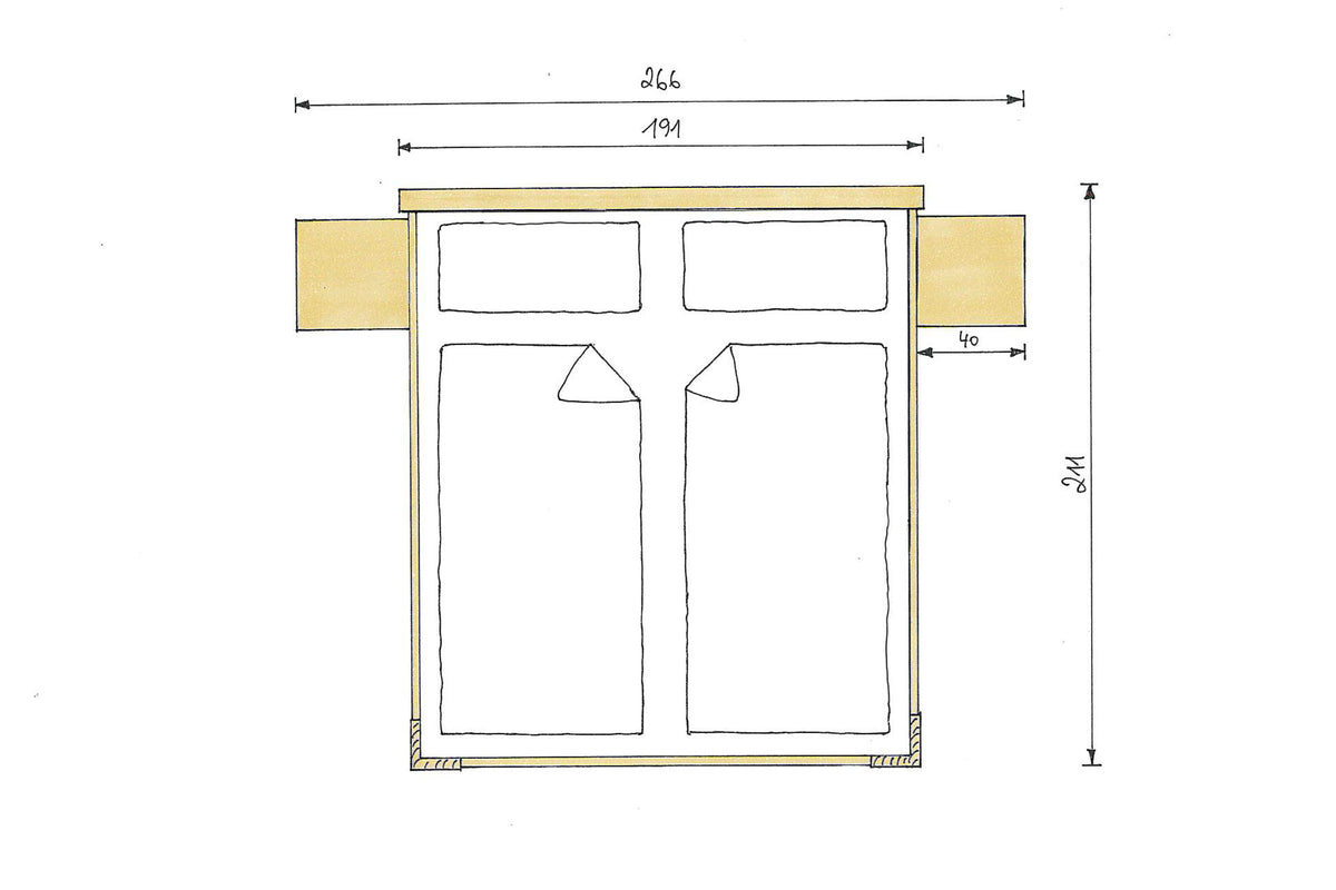 Zirbenbett Marina Maxi