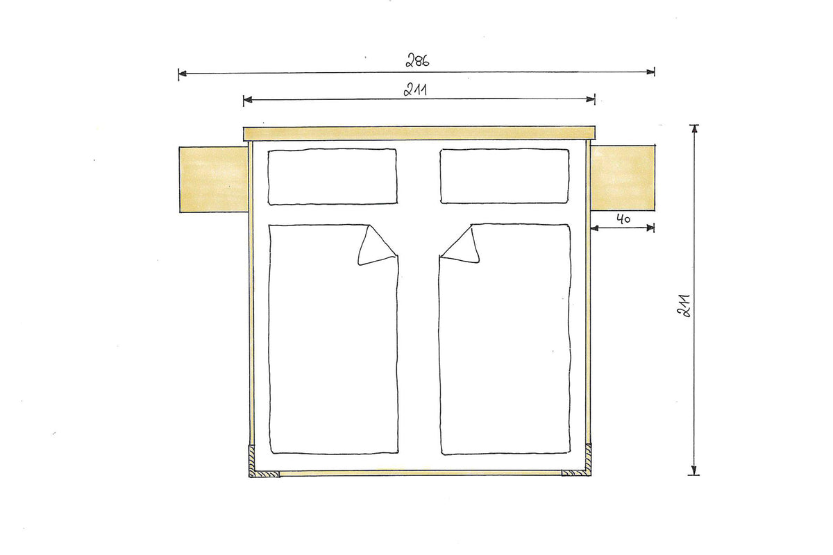 Zirbenbett Marina Maxi