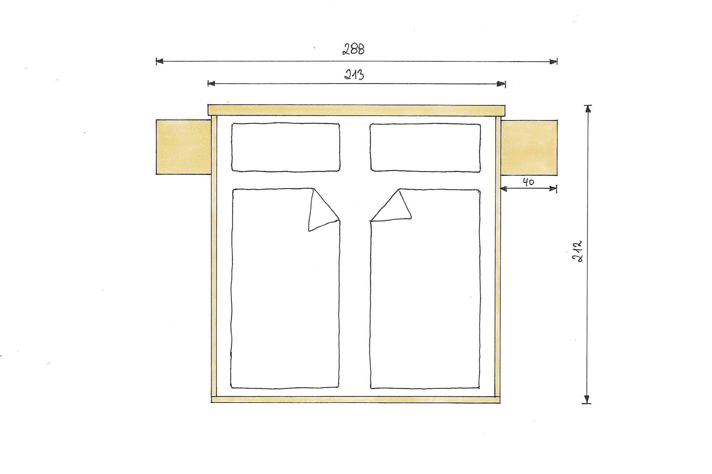 Zirbenbett Pia Maxi XL